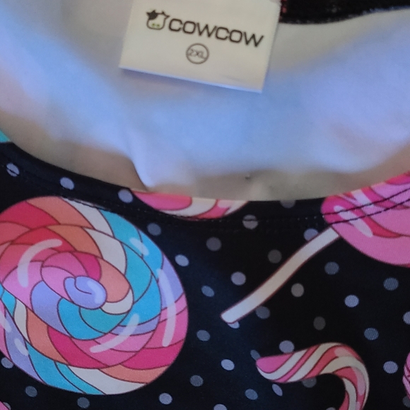 CowCow Womens Sweet Treats Sleeveless Skater Dress Size 2XL - Picture 3 of 6
